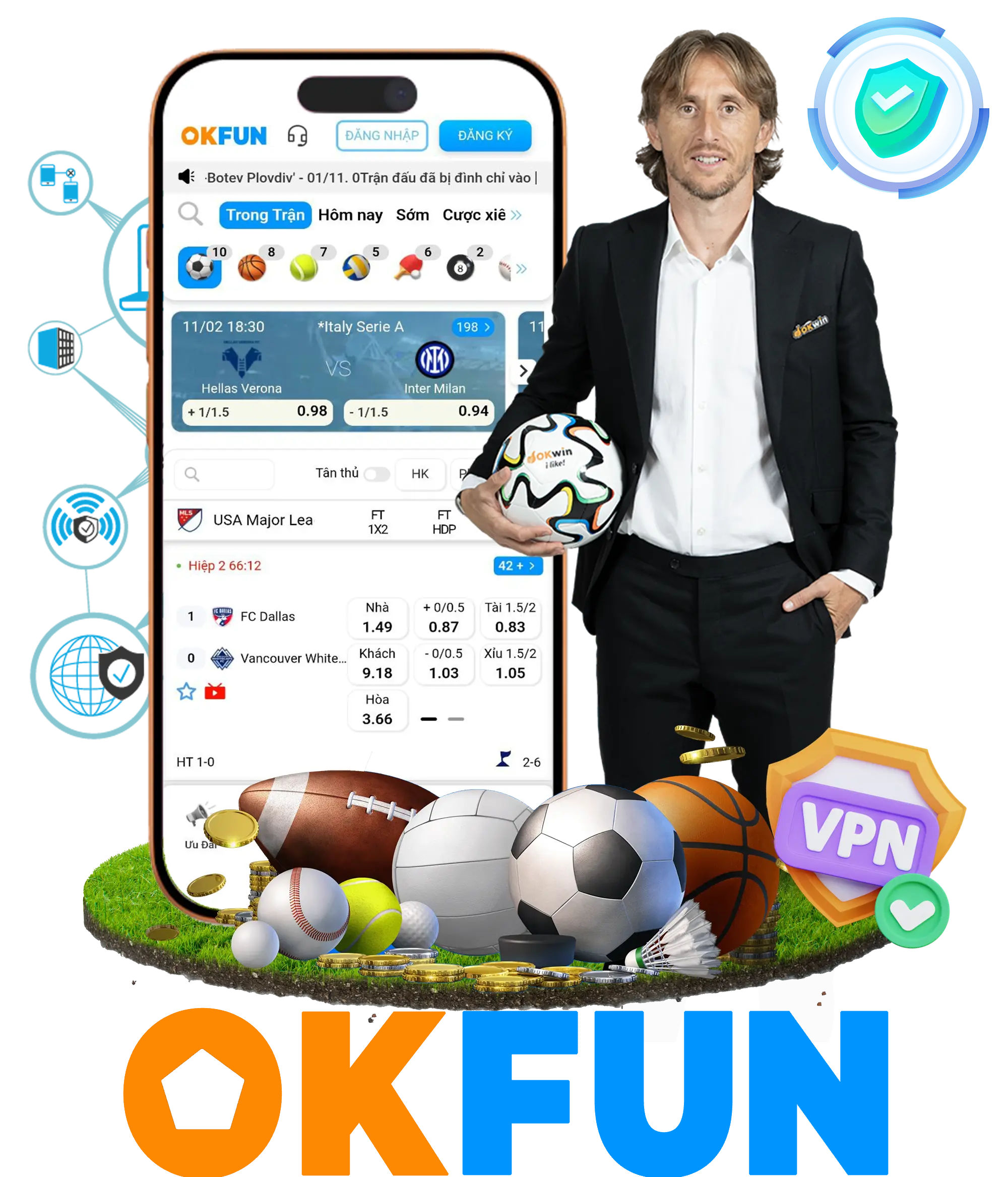 Giao diện OKFUN trên di động